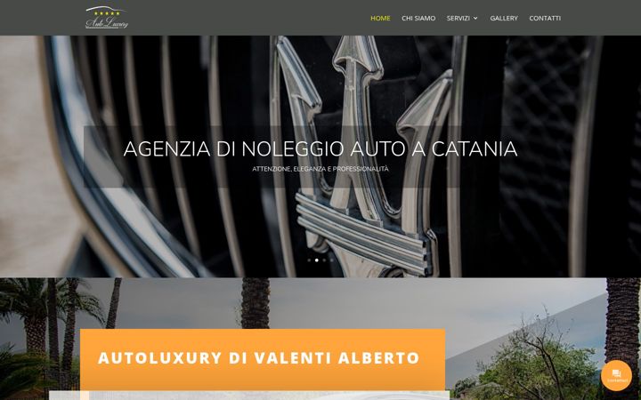 Screenshot of autoluxurysrl.com