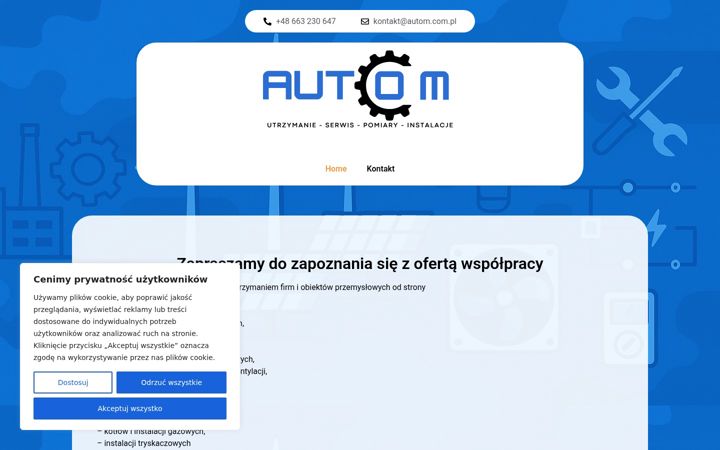Screenshot of autom.com.pl