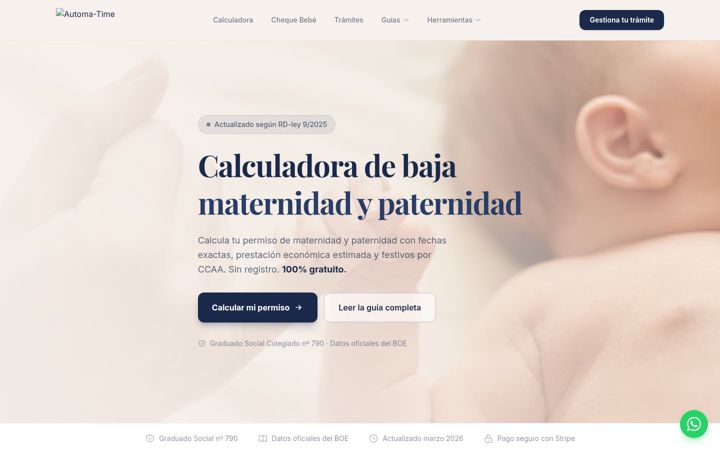 Screenshot of automa-time.com