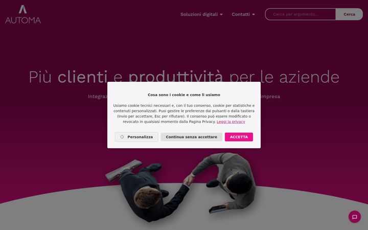 Screenshot of automa.biz
