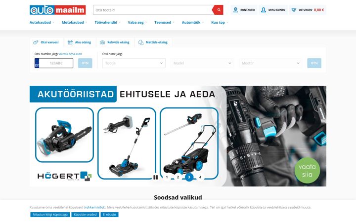 Screenshot of automaailm.ee