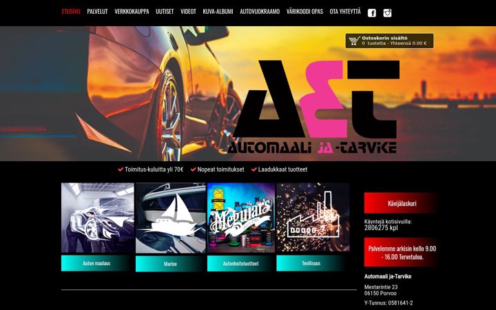 Screenshot of automaalijatarvike.fi