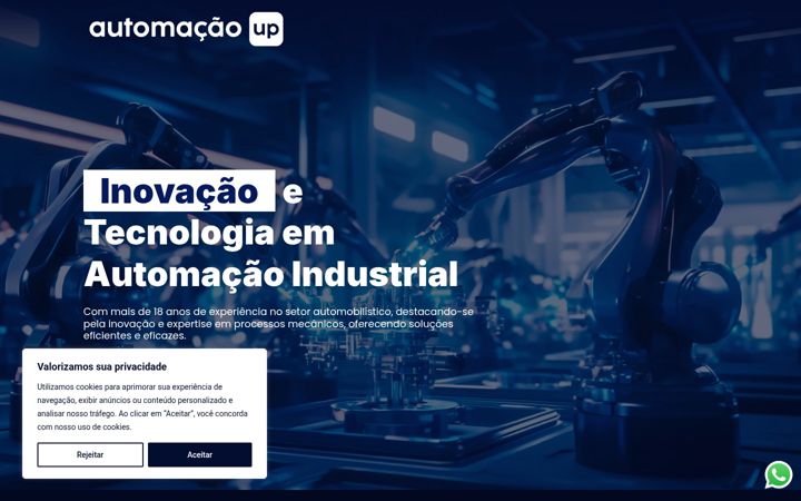 Screenshot of automacaoup.com.br