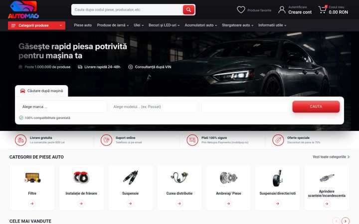 Screenshot of automag.ro