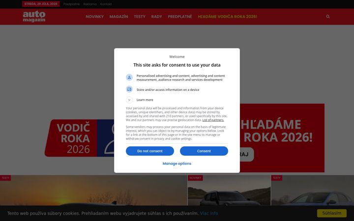 Screenshot of automagazin.sk