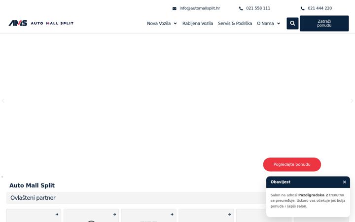 Screenshot of automallsplit.hr