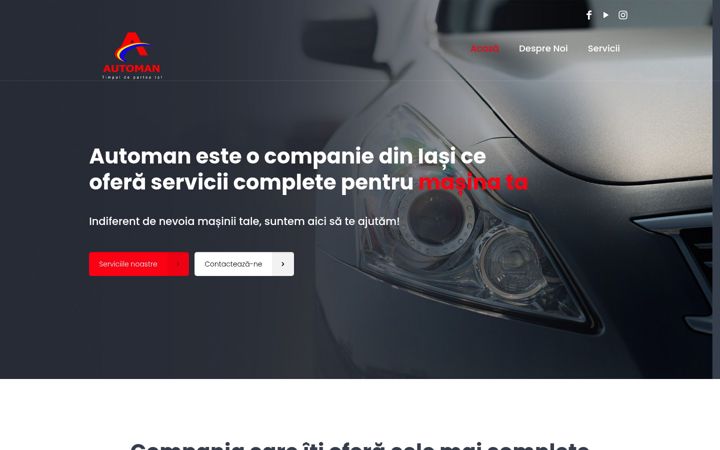 Screenshot of automan.ro