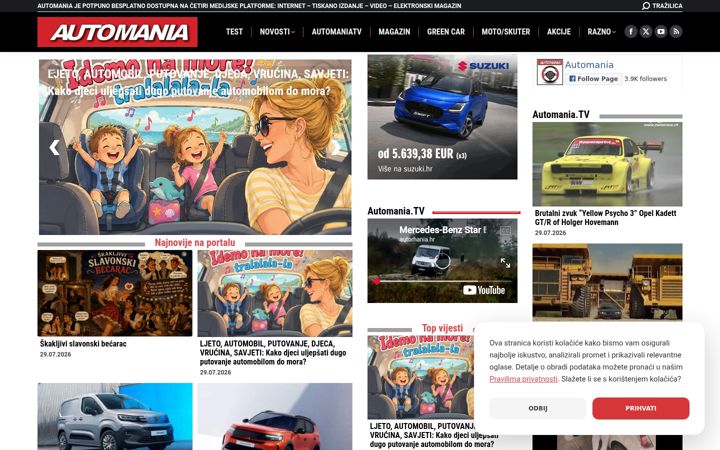 Screenshot of automania.hr