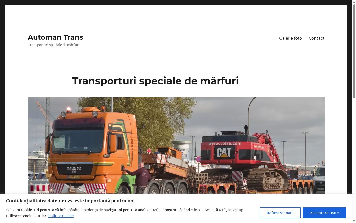 Zrzut ekranu banera zgody wyświetlanego przed jakąkolwiek interakcją
