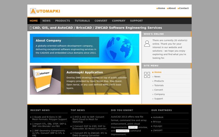 Screenshot of automapki.com