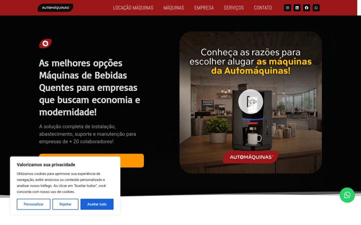 Screenshot of automaquinascafe.com.br