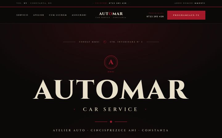 Screenshot of automarcarservice.ro