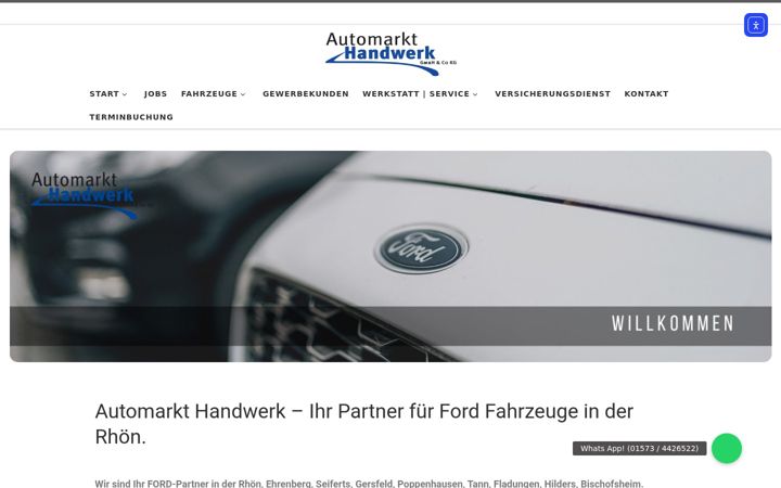 Zrzut ekranu automarkt-handwerk.de