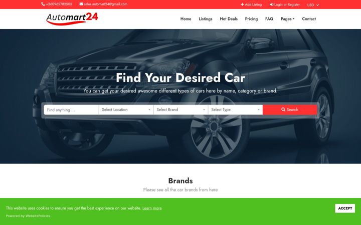 Screenshot of automart24.com