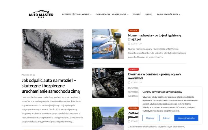Екранна снимка на automasterklub.pl