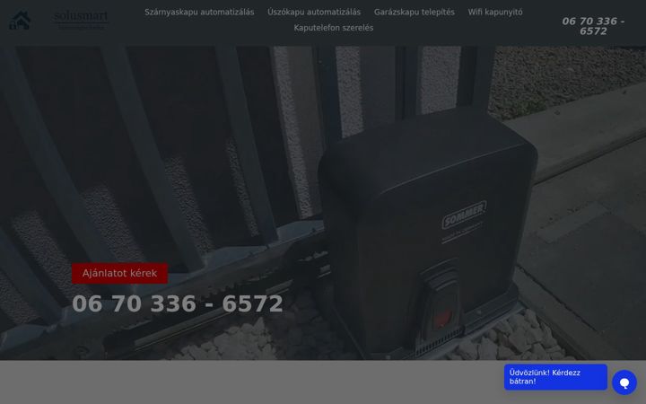 Screenshot of automatakapuszereles.hu