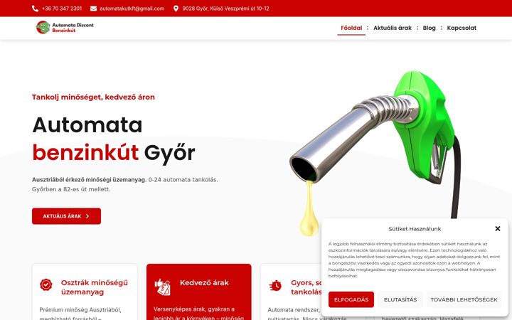 Screenshot of automatakutgyor.hu