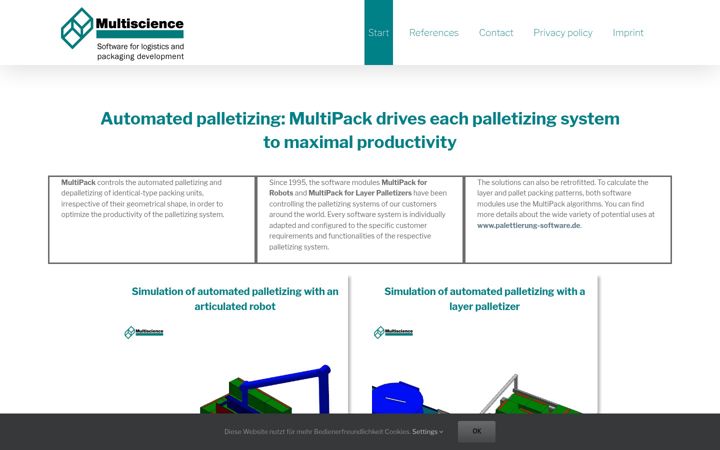 Skærmbillede af automated-palletizing.com