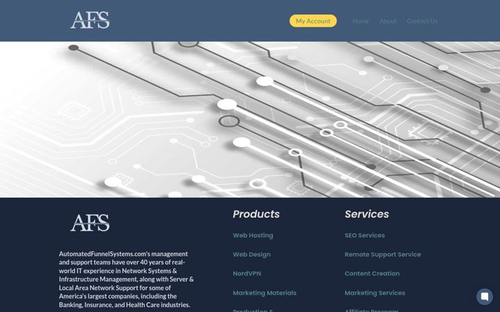 Screenshot of automatedfunnelsystems.com