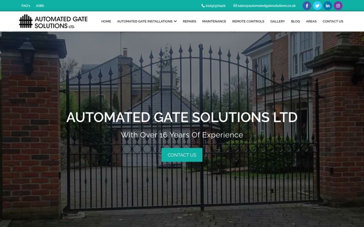 Screenshot of automatedgatesolutions.co.uk