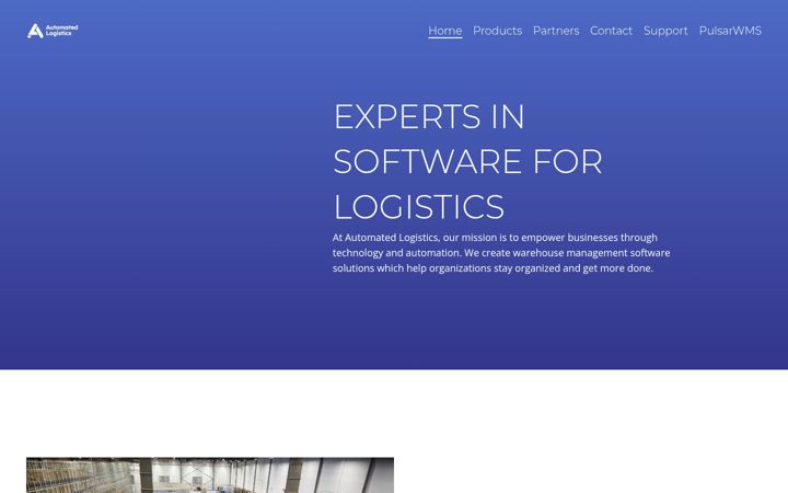 Screenshot of automatedlogistics.ca