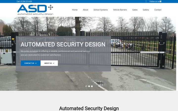 Screenshot of automatedsecuritydesign.co.uk