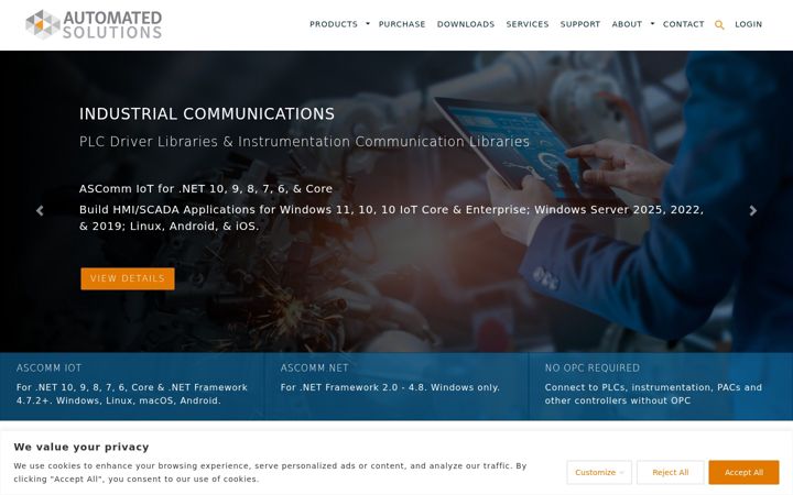 Screenshot of automatedsolutions.com