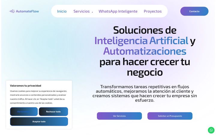 Screenshot of automateflow.net