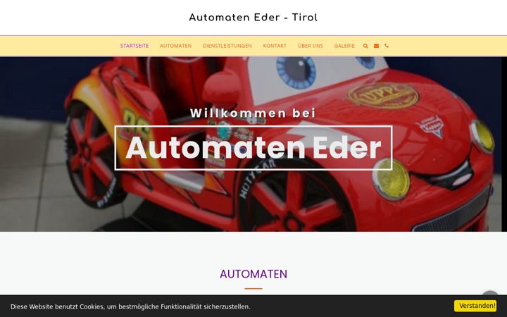Screenshot of automaten-eder.at