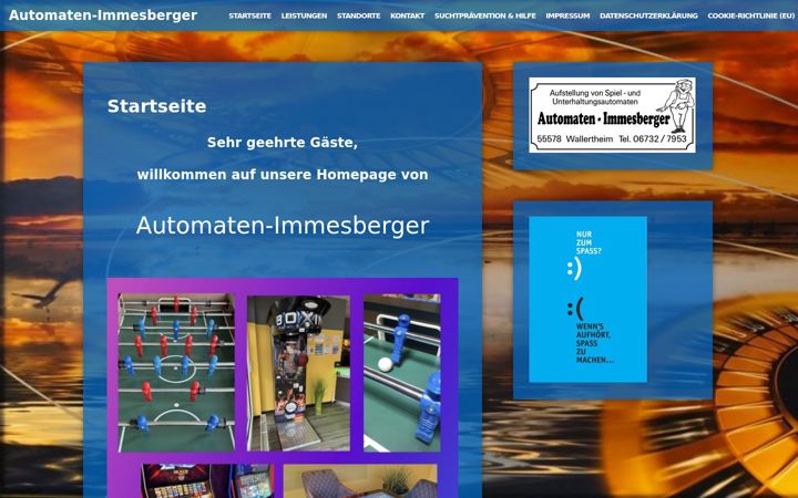 Screenshot of automaten-immesberger.de