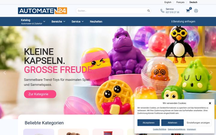 Екранна снимка на automaten24.ch