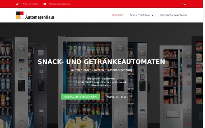 Екранна снимка на automatenhaus.de