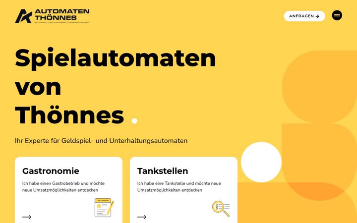 Screenshot of automatenthoennes.de