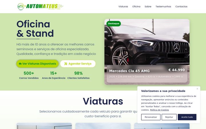 Zrzut ekranu automateus.pt