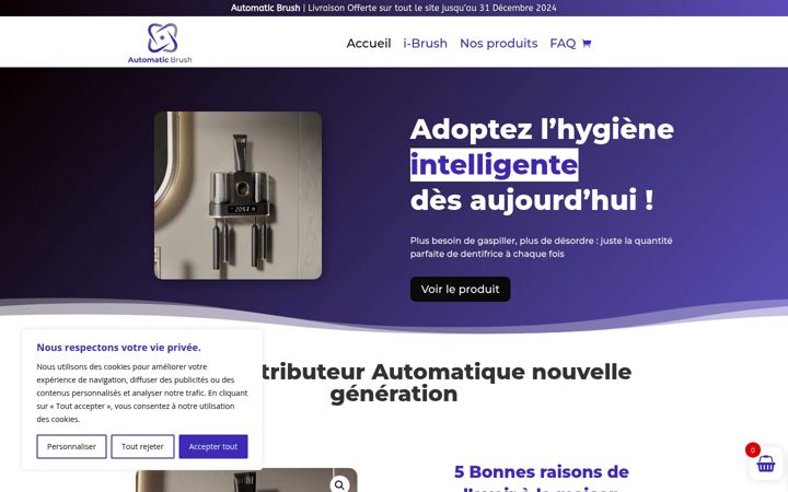 Screenshot of automatic-brush.com