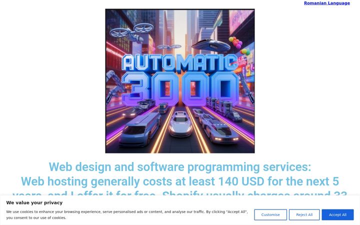Screenshot of automatic3000.com