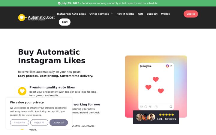 Screenshot of automaticboost.com