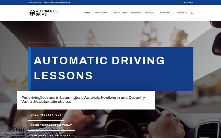 Screenshot of automaticdrive.co.uk
