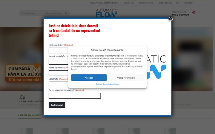 Screenshot of automaticflow.ro