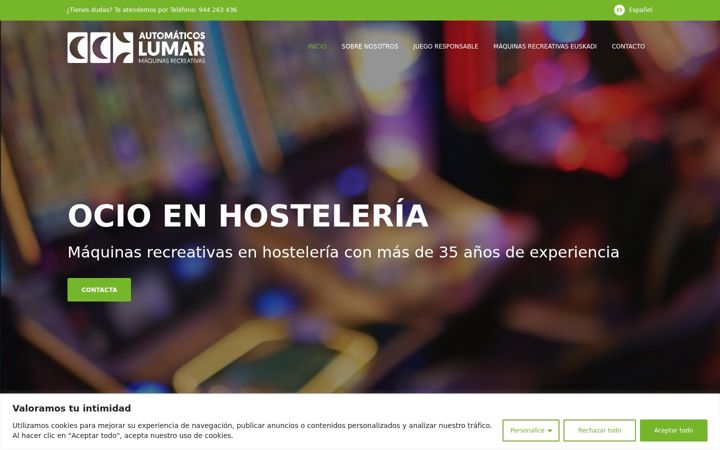 Screenshot of automaticoslumar.com