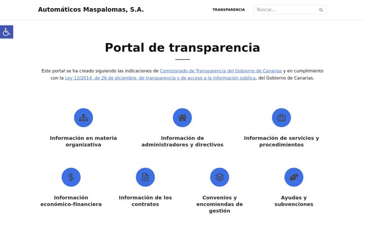Ekraanipilt saidist automaticosmaspalomas.com