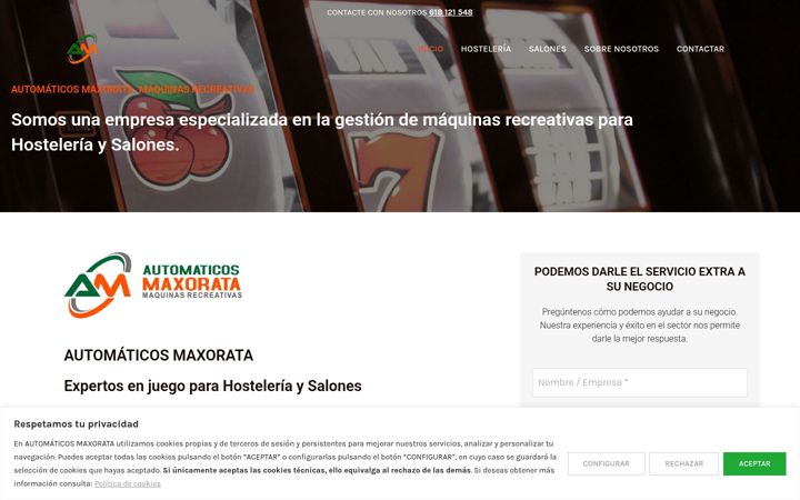 Ekraanipilt saidist automaticosmaxorata.com
