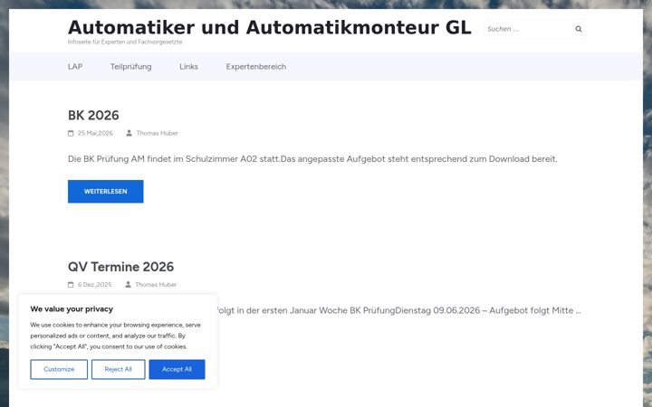 Skærmbillede af automatiker-gl.ch