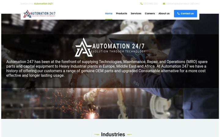 Screenshot ta' automation-247.com