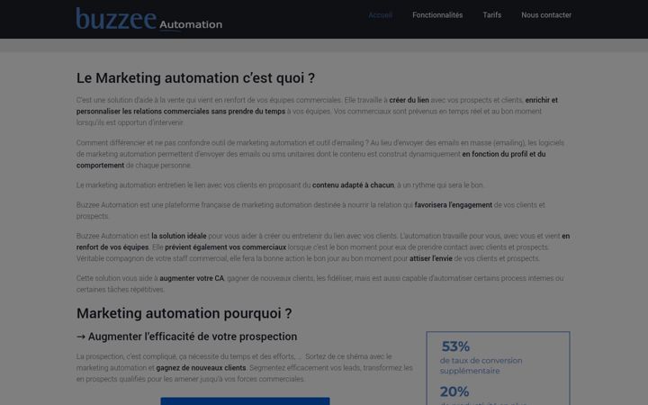 Képernyőkép: automation-buzzee.fr