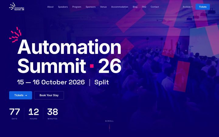 Screenshot of automation-summit.com
