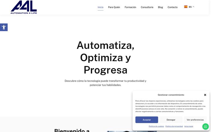 Screenshot of automation4life.info