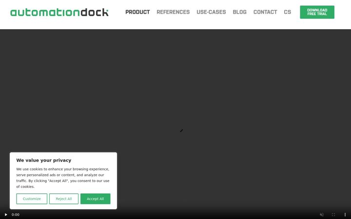 Screenshot of automationdock.com