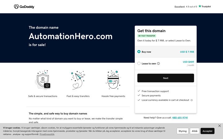 Screenshot of automationhero.com