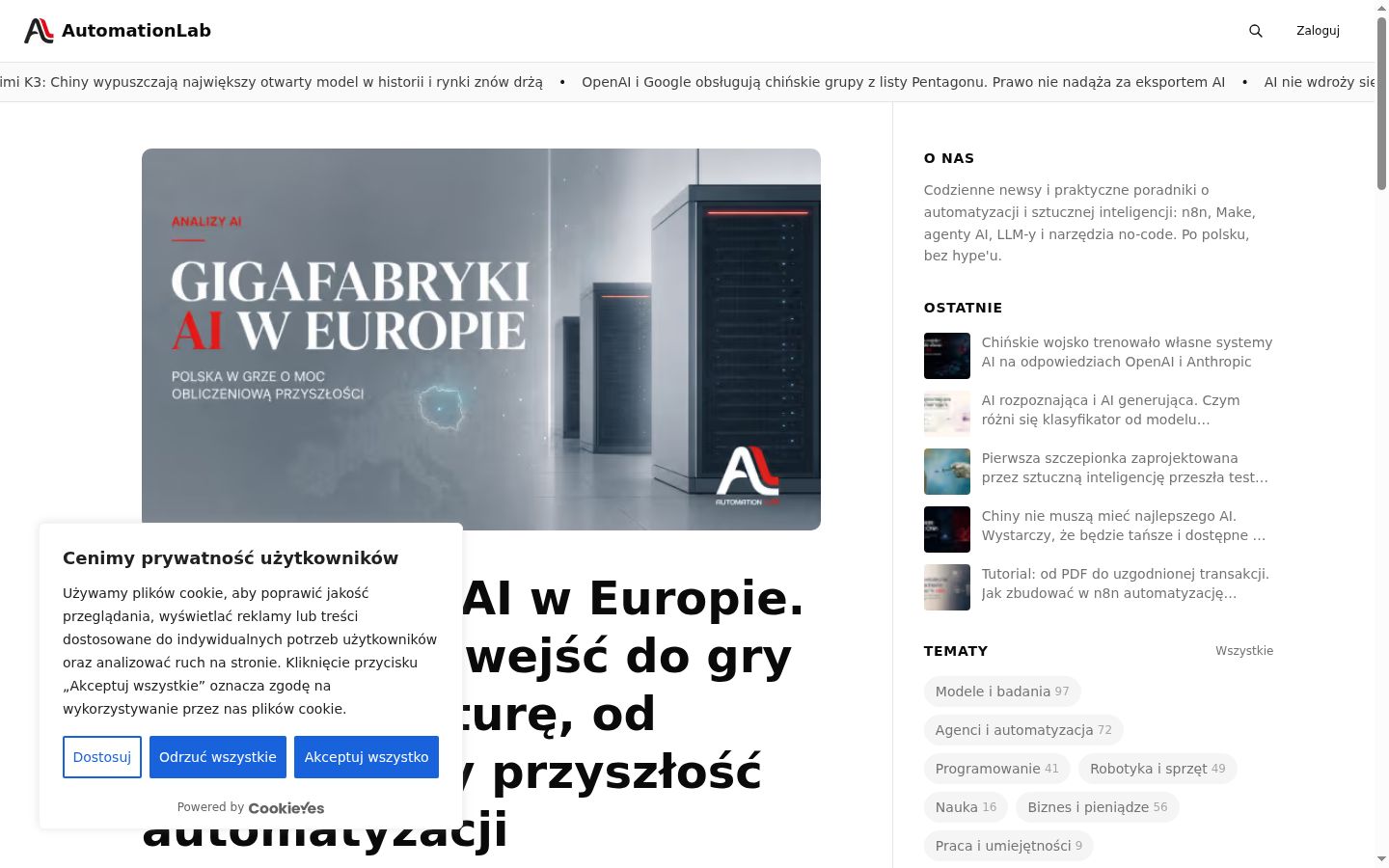 Snímka obrazovky banera súhlasu zobrazeného pred akoukoľvek interakciou